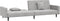 vidaXL - Slaapbank - 2-zits - met - 2 - kussens - fluweel - lichtgrijs