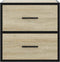 vidaXL - Nachtkastje - wandgemonteerd - 40x31x39,5 - cm - sonoma - eikenkleurig
