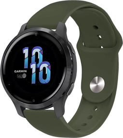 imoshion Siliconen Sport bandje - Universeel 22 mm aansluiting - Olijfgroen