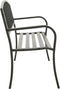 vidaXL - Tuinbank - 125 - cm - staal - grijs