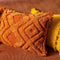 Dutch Decor BOHO - Sierkussen van katoen 40x60 cm Potters Clay - oranje - Inclusief binnenkussen