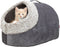 Trixie - Kattenmand- Iglo Calida - Warmtereflecterend - Grijs-Wit/Zwart - 50X30X35 cm