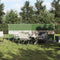 vidaXL - Windscherm - camping - waterdicht - 344x120 - cm - groen