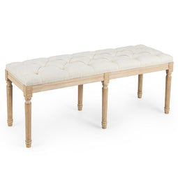 Coast Vintage Eetkamerbank - Gestoffeerd - 120 cm - Beige
