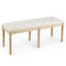 Coast Vintage Eetkamerbank - Gestoffeerd - 120 cm - Beige
