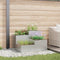 vidaXL - Tuinbak - 100x100x60 - cm - Gegalvaniseerd - Staal