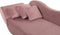 MERI - Chaise longue - Roze - Linkerzijde - Fluweel