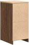 vidaXL - Garagekast - 40x51x85 - cm - massief - grenenhout - bruin - eikenkleurig