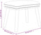 vidaXL - Voetenbank - 45x29,5x35 - cm - fluweel - donkergrijs