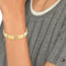 Tommy Hilfiger TJ2780780 Dames Armband - Schakelarmband - Sieraad - Staal - Goudkleurig - Fantasie - 17.5 cm lang