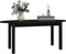 vidaXL - Salontafel - 110x55x45 - cm - massief - grenenhout - zwart