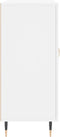 vidaXL - Dressoir - 90x34x80 - cm - bewerkt - hout - wit