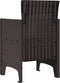 vidaXL - Tuinstoelen - 4 - stuks - Bruin - Poly - Rieten
