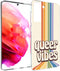 imoshion Hoesje Geschikt voor Samsung Galaxy S21 FE Hoesje Siliconen - imoshion Design hoesje - Meerkleurig / Queer Vibes