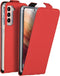 Accezz Flipcase - Geschikt voor Samsung Galaxy S21 - Met pasjeshouder - Rood