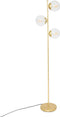 Atmosphera Lisa vloerlamp / staande lamp - Goud - H162 cm - Metaal