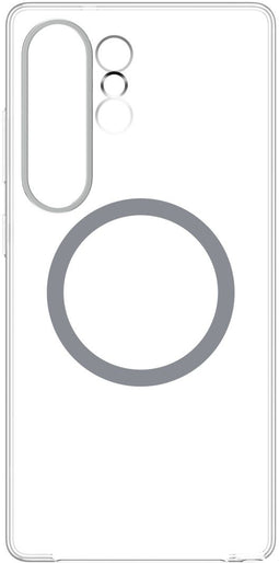 Samsung Galaxy S25 Ultra - Clear Magnet Case - Magnetische ring voor draadloos opladen - Transparant