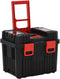 vidaXL - Gereedschapstrolley - polypropeen - zwart - en - rood