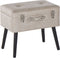 MALLARD - Hocker - Beige - Kunstleer
