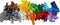 LEGO Classic - Creatieve Medium Opbergdoos - 484 onderdelen - 35 kleuren