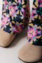 Colourful Rebel Graphic Flower Peached Flare Pants - Stretch - M