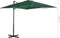 vidaXL - Parasol - met - draagbare - voet - groen