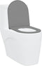 vidaXL - Snelle - Afneembare - WC-bril - met - Vertraagde - Duroplast - Grijs