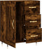 vidaXL - Dressoir - 69,5x34x90 - cm - bewerkt - hout - gerookt - eikenkleurig