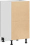 vidaXL - Onderkast - 40x46x81,5 - cm - bewerkt - hout - grijs - sonoma - eikenkleurig