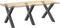 vidaXL - Eettafelpoten - 3 - st - X-vormig - 90x(72-73) - cm - staal - antraciet