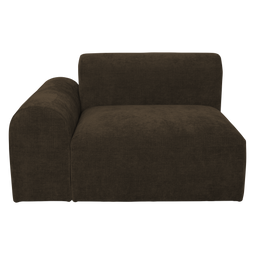 Urban Nature Culture Tao - Modular seater - Hoogwaardig polyester - Donkerbruin - 120 * 100 * 74cm