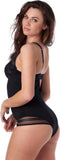 After Eden FENNE - Body - Semi padded streep mesh - Zwart - Maat 85D