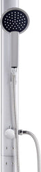 vidaXL Buitendouche met bruine basis 220 cm aluminium