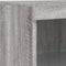 vidaXL - Dressoir - met - LED-verlichting - 41x37x100 - cm - grijs - sonoma - eiken