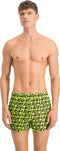 PUMA SWIM MEN WAVE AOP SHORT - Zwemshort - Golvende print - Geel