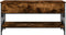 vidaXL - Salontafel - 100x50x50 - cm - bewerkt - hout - en - metaal - gerookt - eiken
