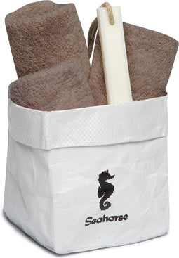 //Seahorse cadeauset pure cement gastendoekjes (3 stuks) & zeep