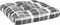 vidaXL Bankkussens pallet 2 st ruitpatroon grijs