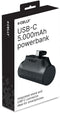 Celly PBC5000BK - Powerbank - 5000mAh met USB-C connector - Zwart