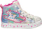 Skechers TWI-LITES 2.0 - Meisjes Sneakers - Unicorn Galaxy - Pink/Multi - Maat 28