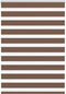 vidaXL - Zebra - rolgordijn - 110x150 - cm - stofbreedte - 105,9cm - polyester - bruin