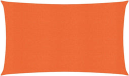 vidaXL - Zonnezeil - 160 - g/m² - rechthoekig - 3x6 - m - HDPE - oranje