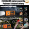 XSY 350 - Noodradio - 20000mAh PowerBank - Zonnepaneel - Leeslamp - Oranje