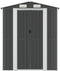 vidaXL - Tuinschuur - 192x191x223 - cm - gegalvaniseerd - staal - antracietkleurig
