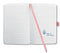 Sigel - notitieboek - Jolie Impress - A5 - hardcover - 174 pagina's - lijn - 80 grams papier - salmon pink - SI-JN203