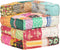 vidaXL - Poef - modulair - stof - patchwork