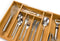 Budu Bestekbak #33,5 - Uitschuifbaar Bamboe Bestekcassette - 5/7 vakken - 33,5 x 28 - 45 cm