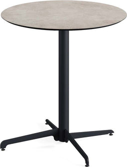 X Cross Terrastafel Zwart Frame + Moonstone HPL 70 cm - Essentials 110031370 - Horeca & Professioneel