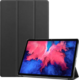 imoshion Tablet Hoes - Geschikt voor Lenovo Tab P11 Plus, Lenovo Tab P11 - Trifold Bookcase - Zwart