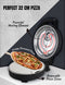 Bestron Turbo Pizzaoven - Elektrische pizzaoven 320°C - Pizzasteen en 2 houten spatels - Matzwart